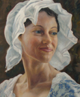 Porträtt av en kammarjungfru