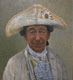 porträtt av en herre i vit hatt